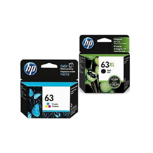 HP 63XL/63 Black High Yield, Tri-Color Standard Yield Ink Cartridges, 2/Pack (L0R48AN)